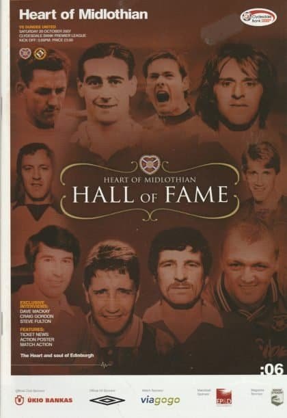 Heart of Midlothian v Dundee United  20-Oct-2007