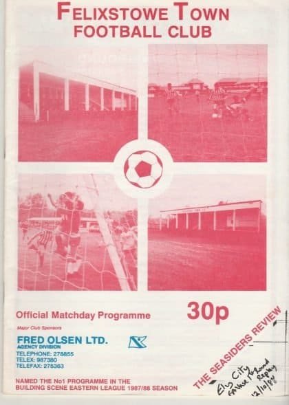 Felixstowe Town v Ely City  12-Oct-1988