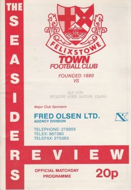 Felixstowe Town v Ely City   03-Oct-1987