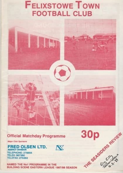 Felixstowe Town v Ely City  04-Feb-1989