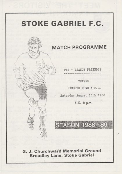 Stoke Gabriel v Exmouth Town 13-Aug-1988