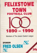 Felixstowe Town v Great Yarmouth Town 21-Oct-1989