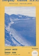 Torquay United v Grimsby Town 07-Jan-1961