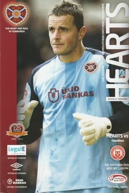 Heart of Midlothian v Hamilton Academical   20-Nov-2010