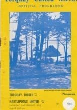 Torquay United v Hartlepools United  02-Feb-1963