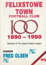 Felixstowe Town v Harwich & Parkeston  28-Nov-1990