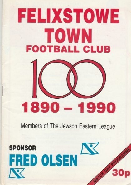 Felixstowe Town v Haverhill Rovers  10-Nov-1990