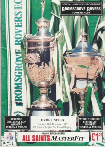 Bromsgrove Rovers v Hyde United  18-Feb-1997