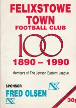 Felixstowe Town v Lowestoft Town  31-Oct-1990