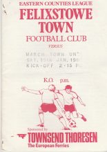 Felixstowe Town v March Town United  15-Jan-1983