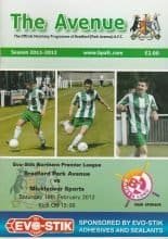 Bradford Park Avenue v Mickleover Sports  18-Feb-2012