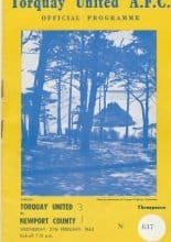 Torquay United v Newport County  27-Feb-1963