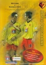 Watford v Norwich City  10-Mar-2001
