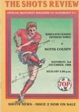 Aldershot v Notts County  03-Dec-1988