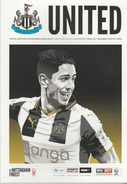 Newcastle United v Nottingham Forest 30-Dec-2016