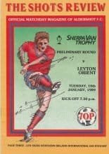 Aldershot v Leyton Orient 10-Jan-1989