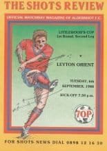 Aldershot v Leyton Orient 06-Sep-1988
