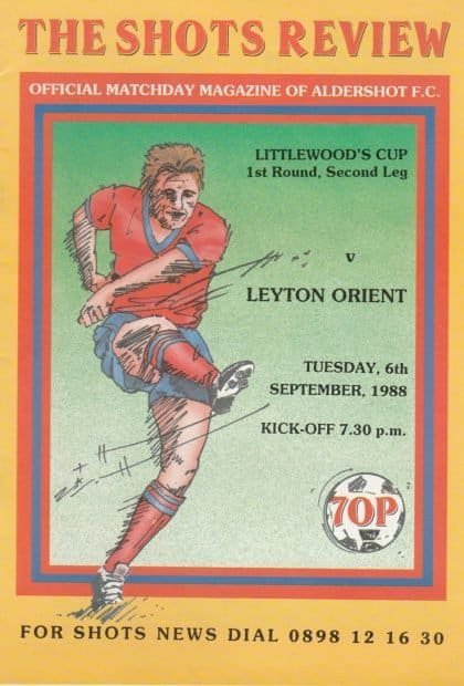 Aldershot v Leyton Orient 06-Sep-1988