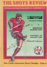 Aldershot v Preston North End  07-Jan-1989