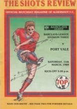 Aldershot v Port Vale 11-Mar-1989