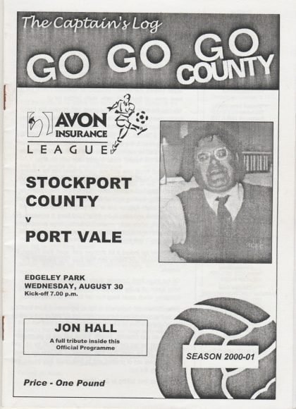 Stockport County Reserves v Port Vale Reserves 30-Aug-2000