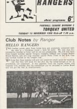 Queens Park Rangers v Torquay United 15-Nov-1966