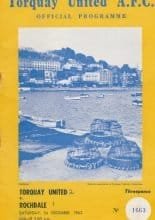 Torquay United v Rochdale  01-Dec-1962