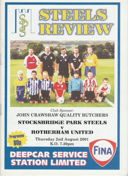 Stocksbridge Park Steels  v Rotherham United 02-Aug-2001