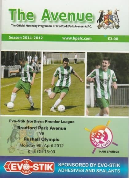 Bradford Park Avenue v Rushall Olympic  09-Apr-2012