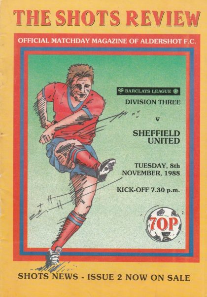 Aldershot v Sheffield United  08-Nov-1988
