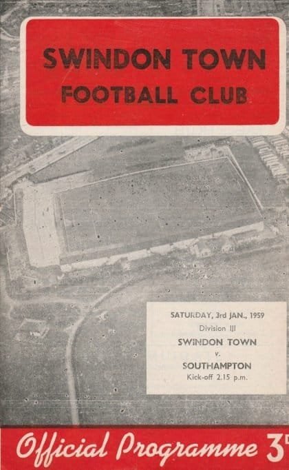 Swindon Town v Southampton  03-Jan-1959