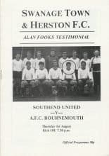 Southend United v AFC Bournemouth  01-Aug-1991