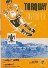 Torquay United v Southport 27-Apr-1968