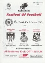 St Patrick's Athletic v Tranmere Rovers 02-Aug-1996