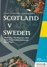 Scotland v Sweden  17-Nov-2004