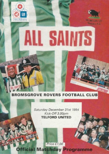 Bromsgrove Rovers v Telford United   31-Dec-1994