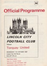 Lincoln City v Torquay United 11-Oct-1967