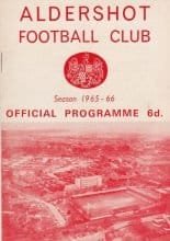 Aldershot v Torquay United  16-Feb-1966