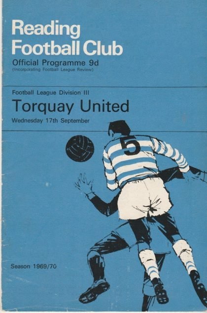 Reading v Torquay United 17-Sep-1969
