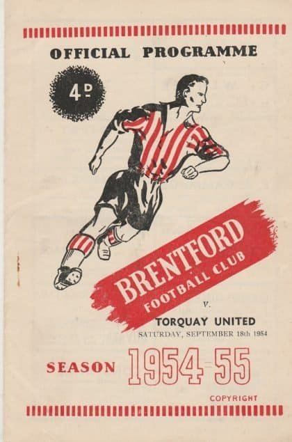 Brentford v Torquay United 18-Sep-1954
