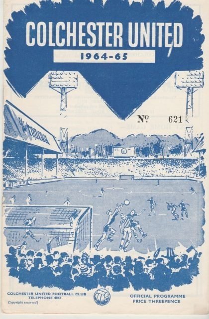 Colchester United v Torquay United 02-Sep-1964