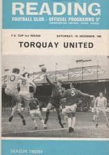 Reading v Torquay United 07-Dec-1968