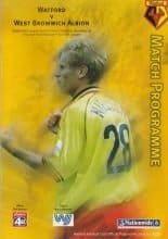 Watford v West Bromwich Albion   16-Dec-2000
