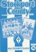 Stockport County v West Bromwich Albion 20-Aug-1984