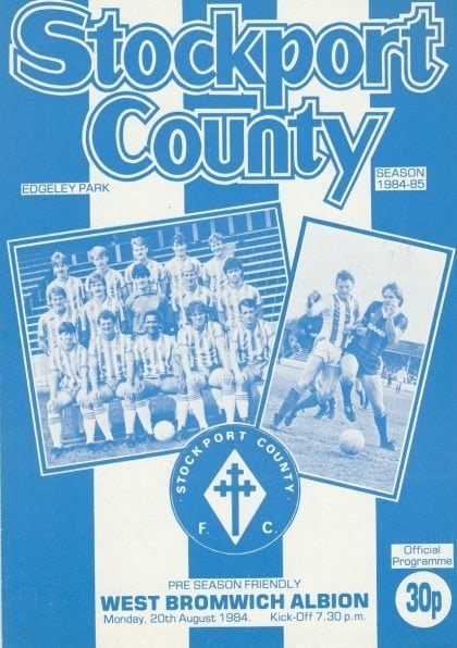 Stockport County v West Bromwich Albion 20-Aug-1984