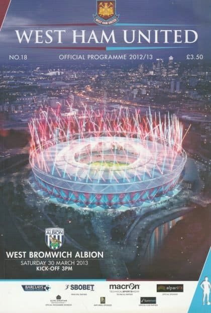 West Ham United v West Bromwich Albion 30-Mar-2013