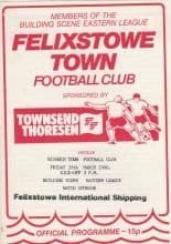 Felixstowe Town v Wisbech Town 28-Mar-1986