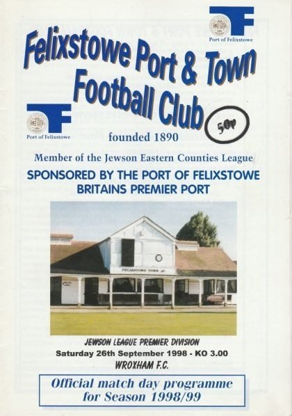 Felixstowe Town v Wroxham  26-Sep-1998