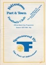 Felixstowe Town v Wroxham  29-Apr-1988