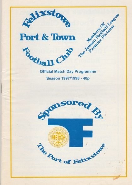Felixstowe Town v Wroxham  29-Apr-1988